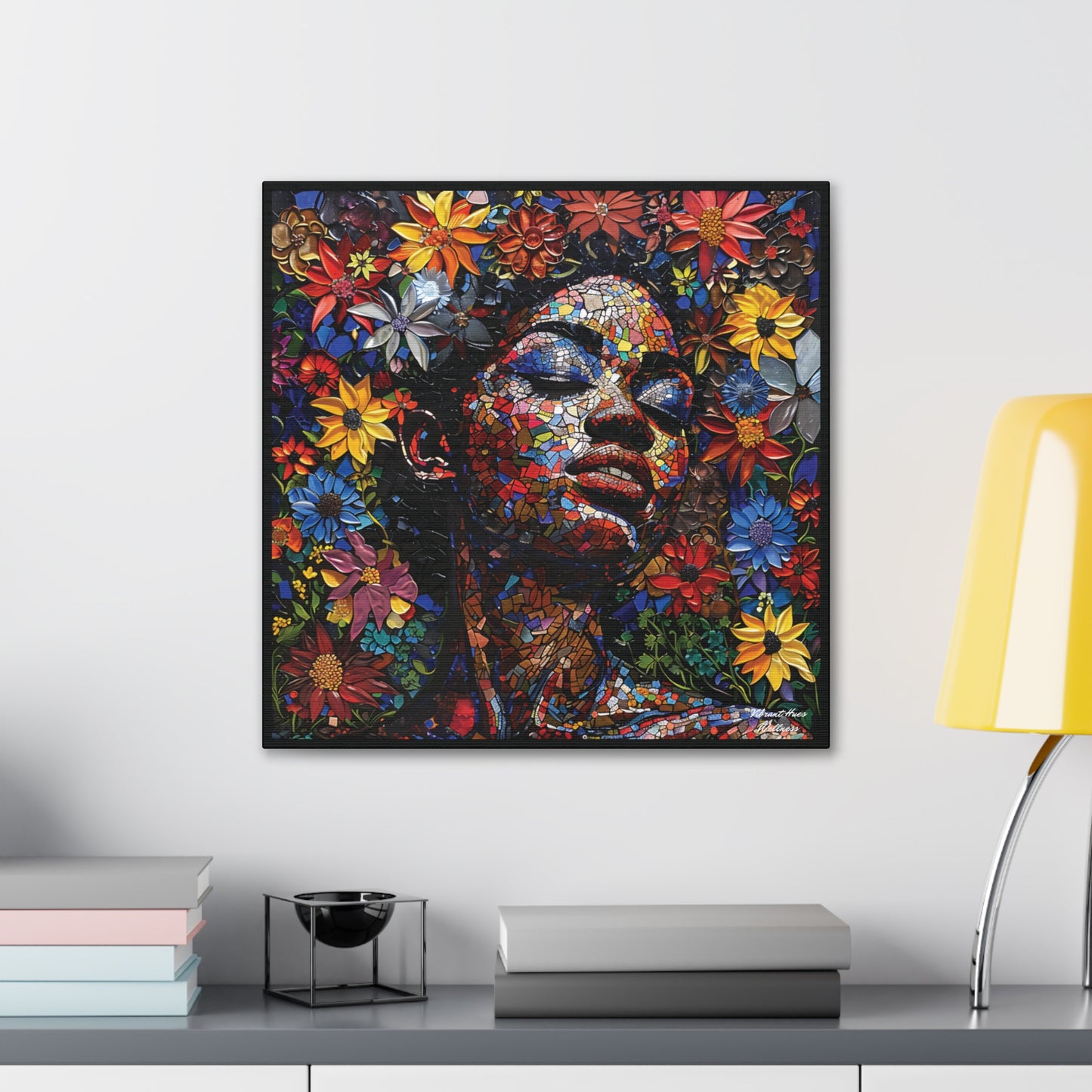 Canvas Wall Art - Colorful Gallery Wrap: Peace Petals