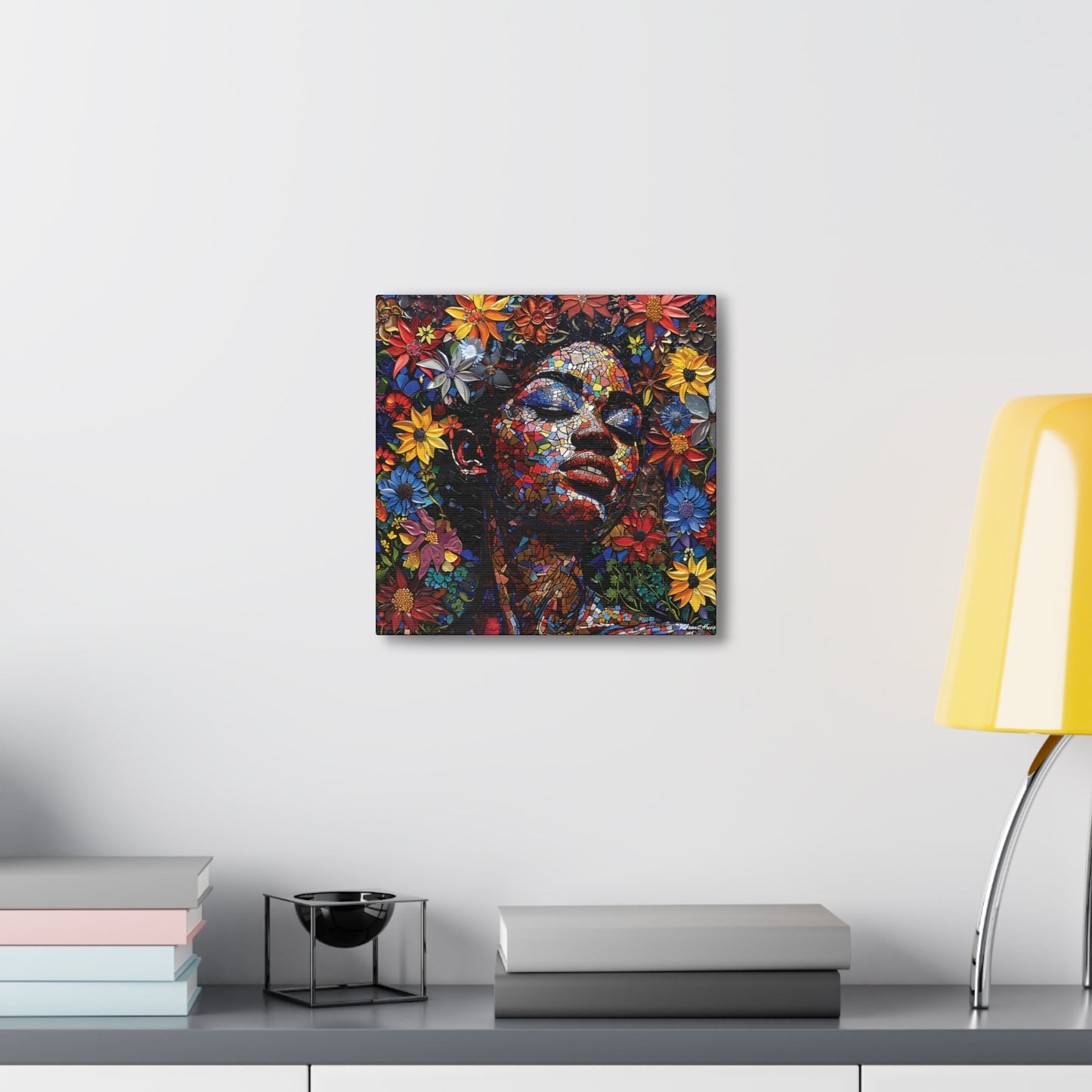 Canvas Wall Art - Colorful Gallery Wrap: Peace Petals