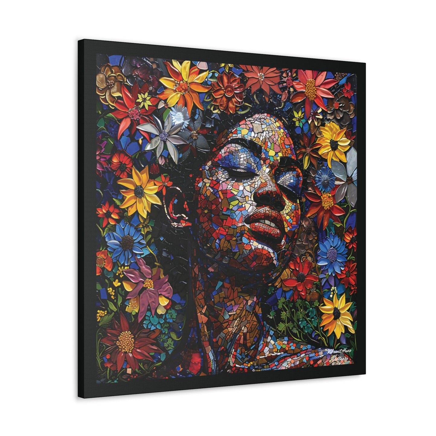 Canvas Wall Art - Colorful Gallery Wrap: Peace Petals
