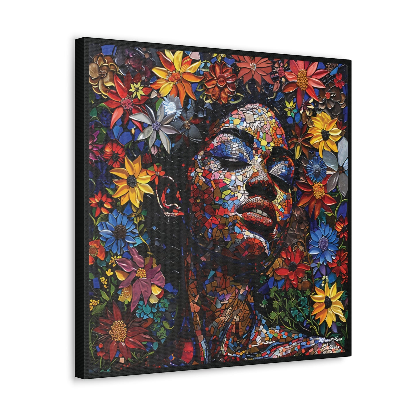 Canvas Wall Art - Colorful Gallery Wrap: Peace Petals
