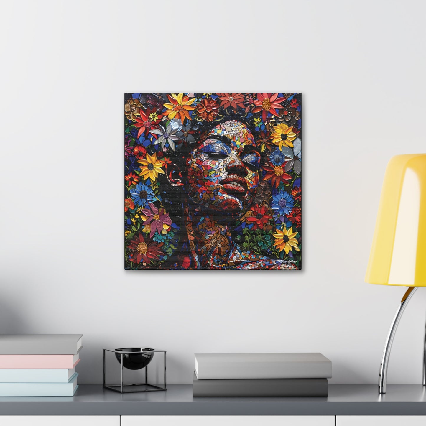 Canvas Wall Art - Colorful Gallery Wrap: Peace Petals