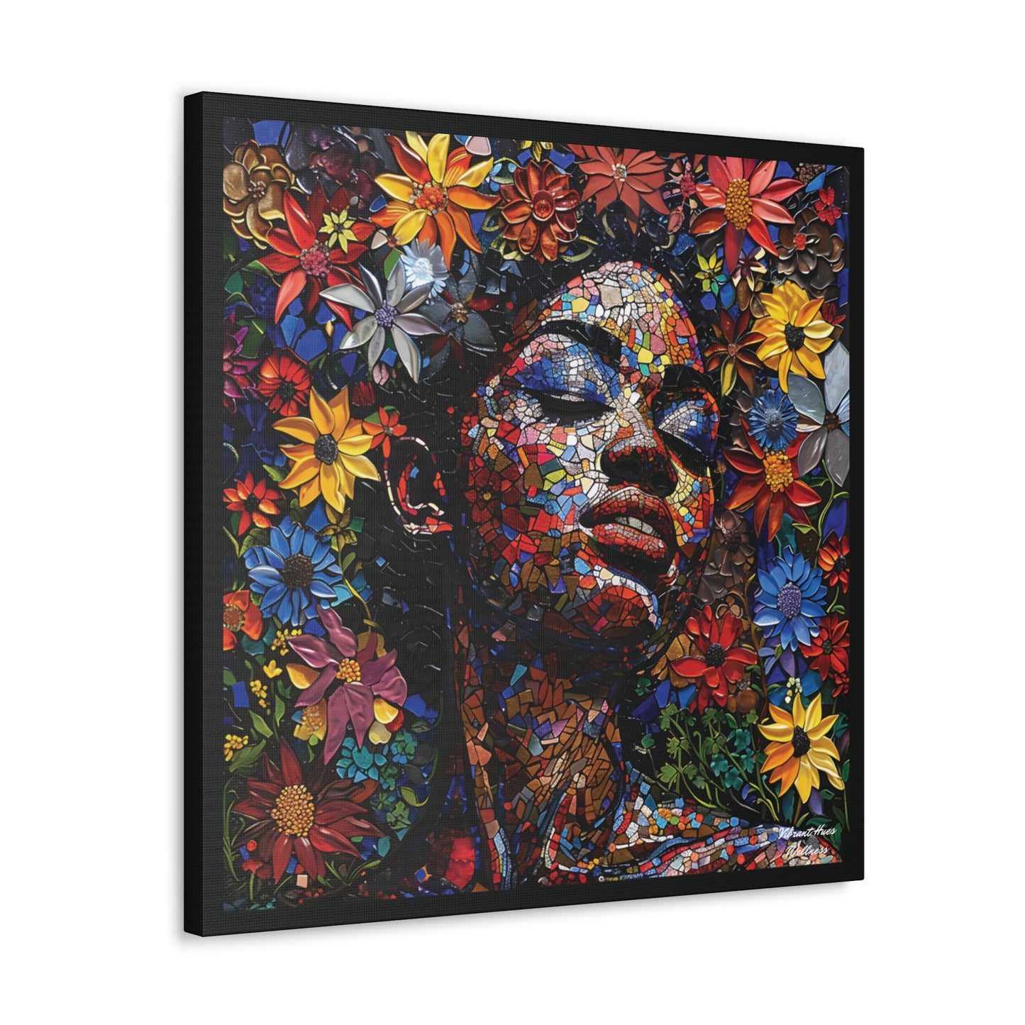 Canvas Wall Art - Colorful Gallery Wrap: Peace Petals