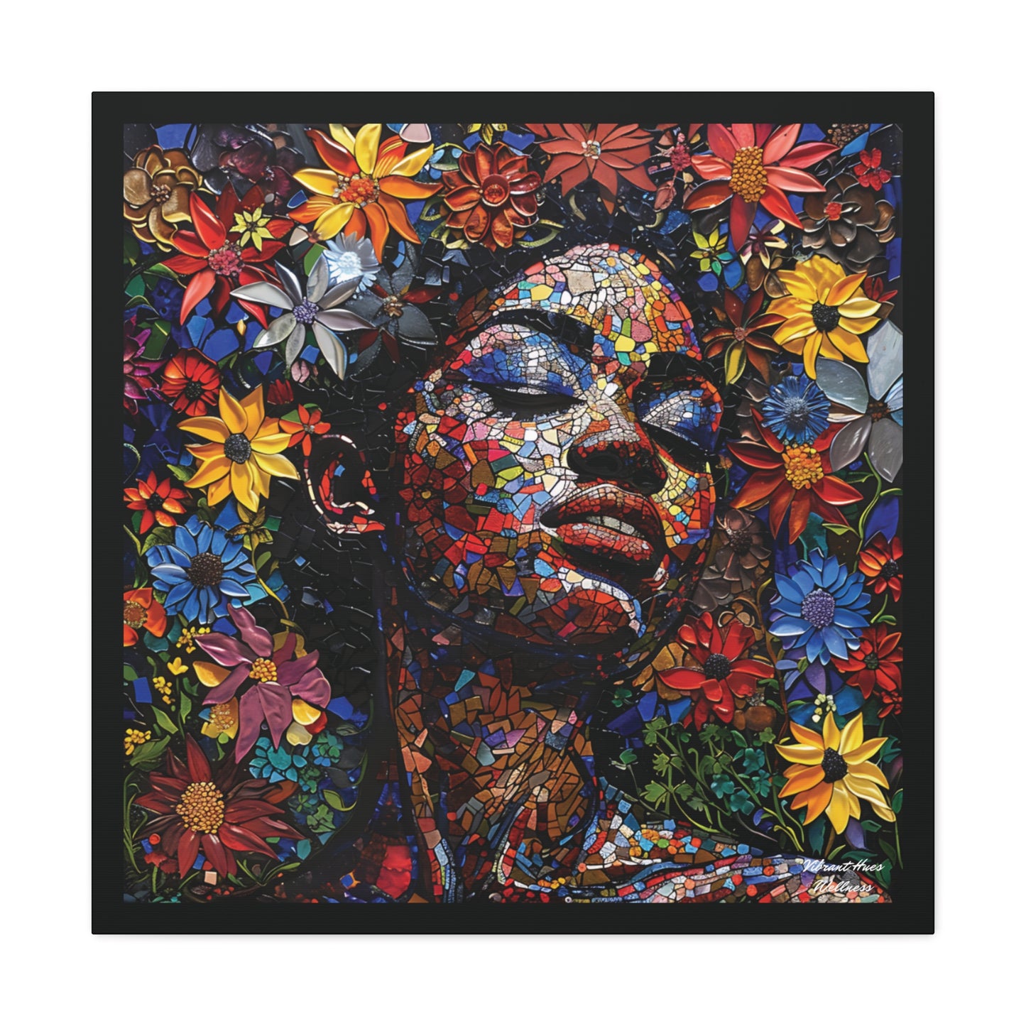 Canvas Wall Art - Colorful Gallery Wrap: Peace Petals