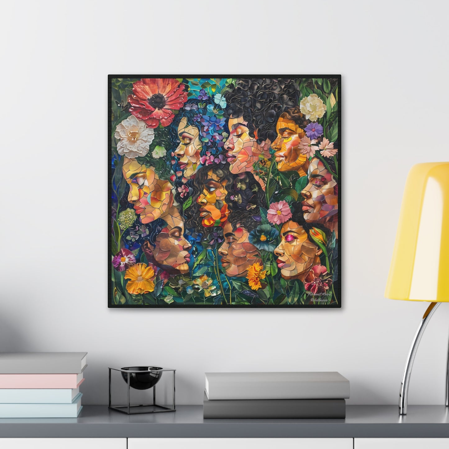 Canvas Wall Art - Colorful Gallery Wrap: Blossoming Beauties