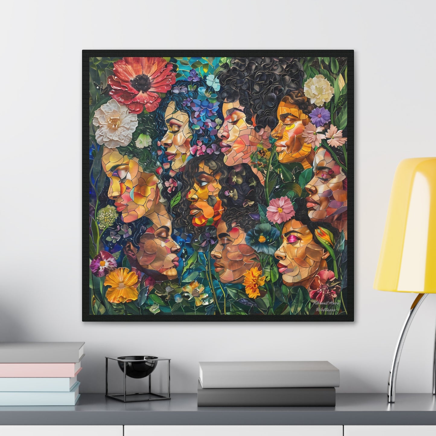 Canvas Wall Art - Colorful Gallery Wrap: Blossoming Beauties