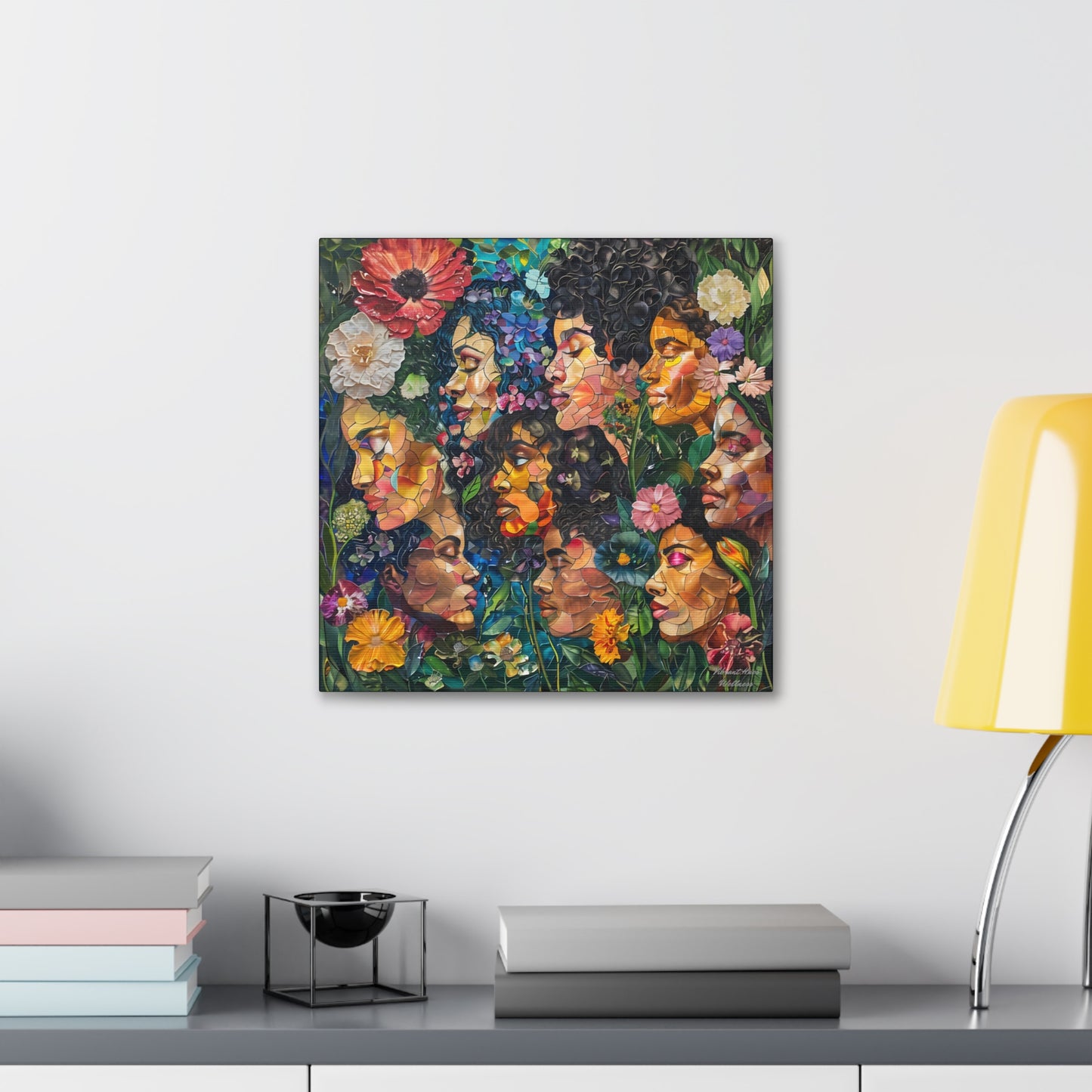 Canvas Wall Art - Colorful Gallery Wrap: Blossoming Beauties