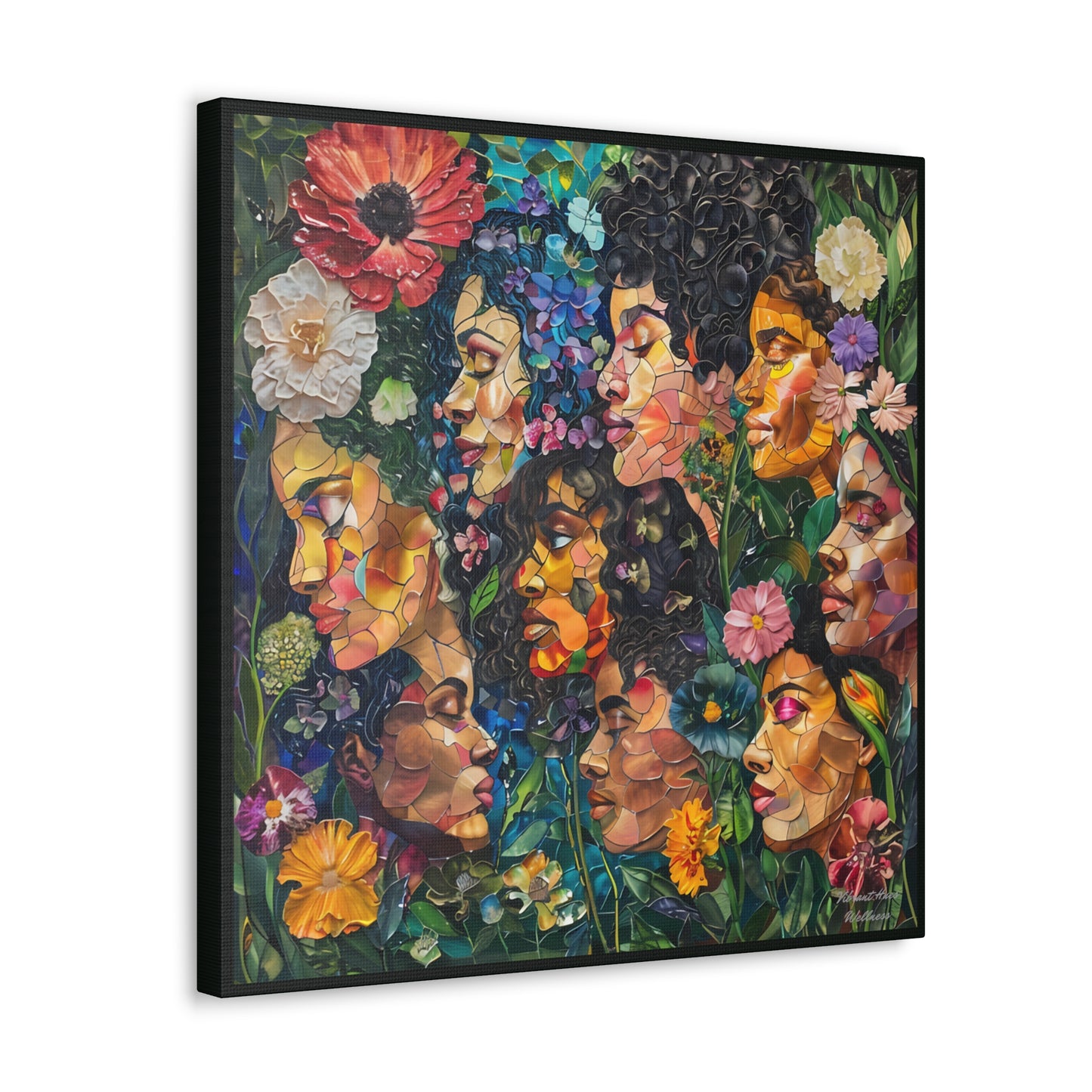 Canvas Wall Art - Colorful Gallery Wrap: Blossoming Beauties