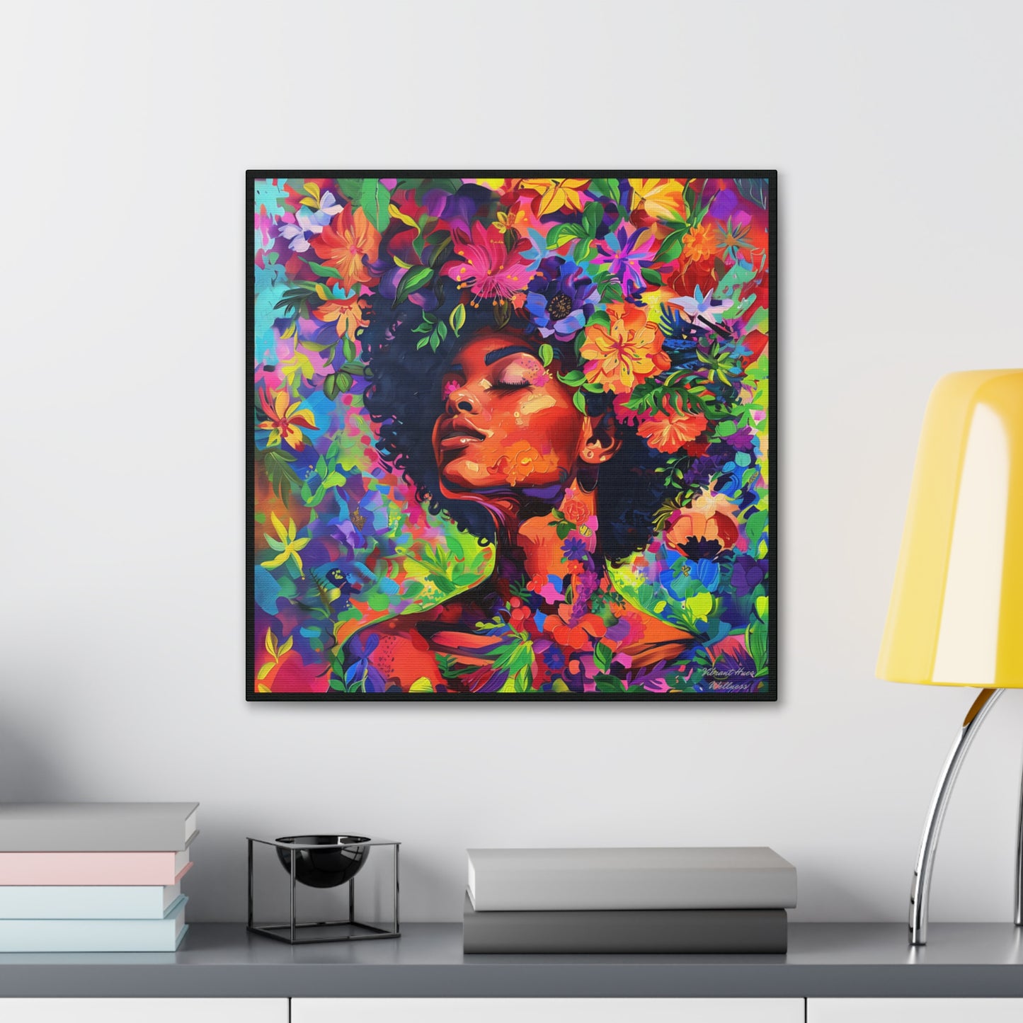 Canvas Wall Art - Colorful Gallery Wrap: Blossoming Serenity