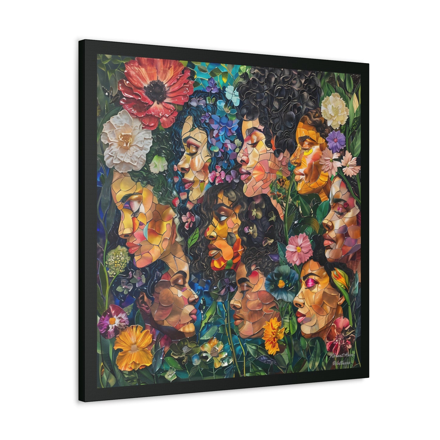 Canvas Wall Art - Colorful Gallery Wrap: Blossoming Beauties