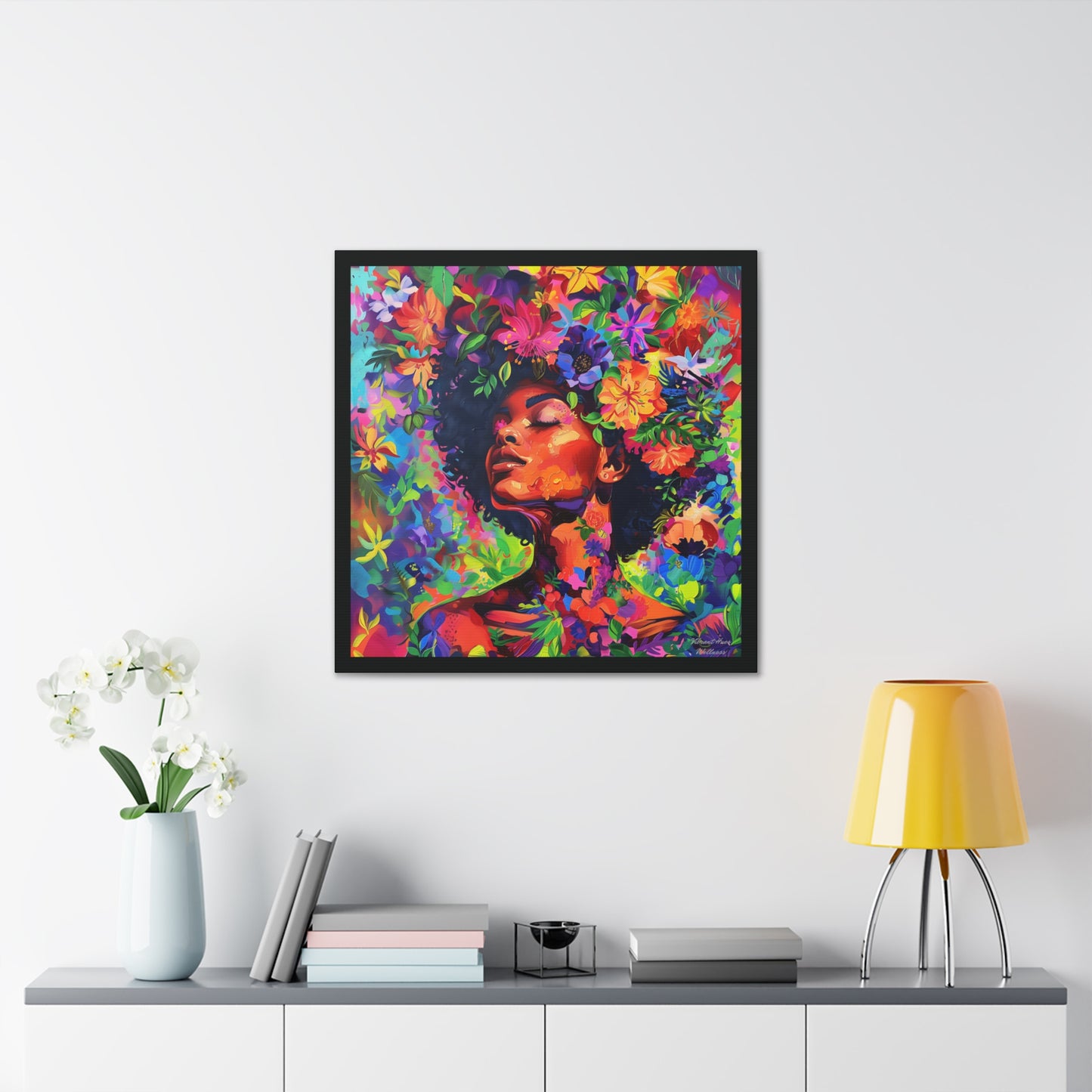 Canvas Wall Art - Colorful Gallery Wrap: Blossoming Serenity