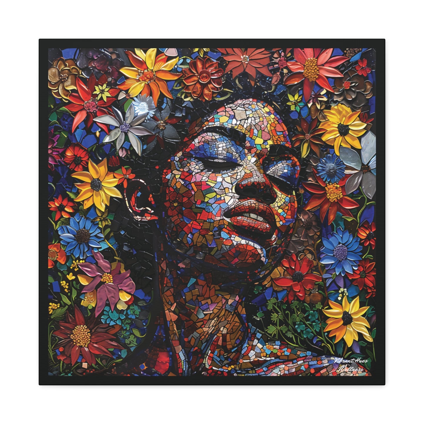 Canvas Wall Art - Colorful Gallery Wrap: Peace Petals