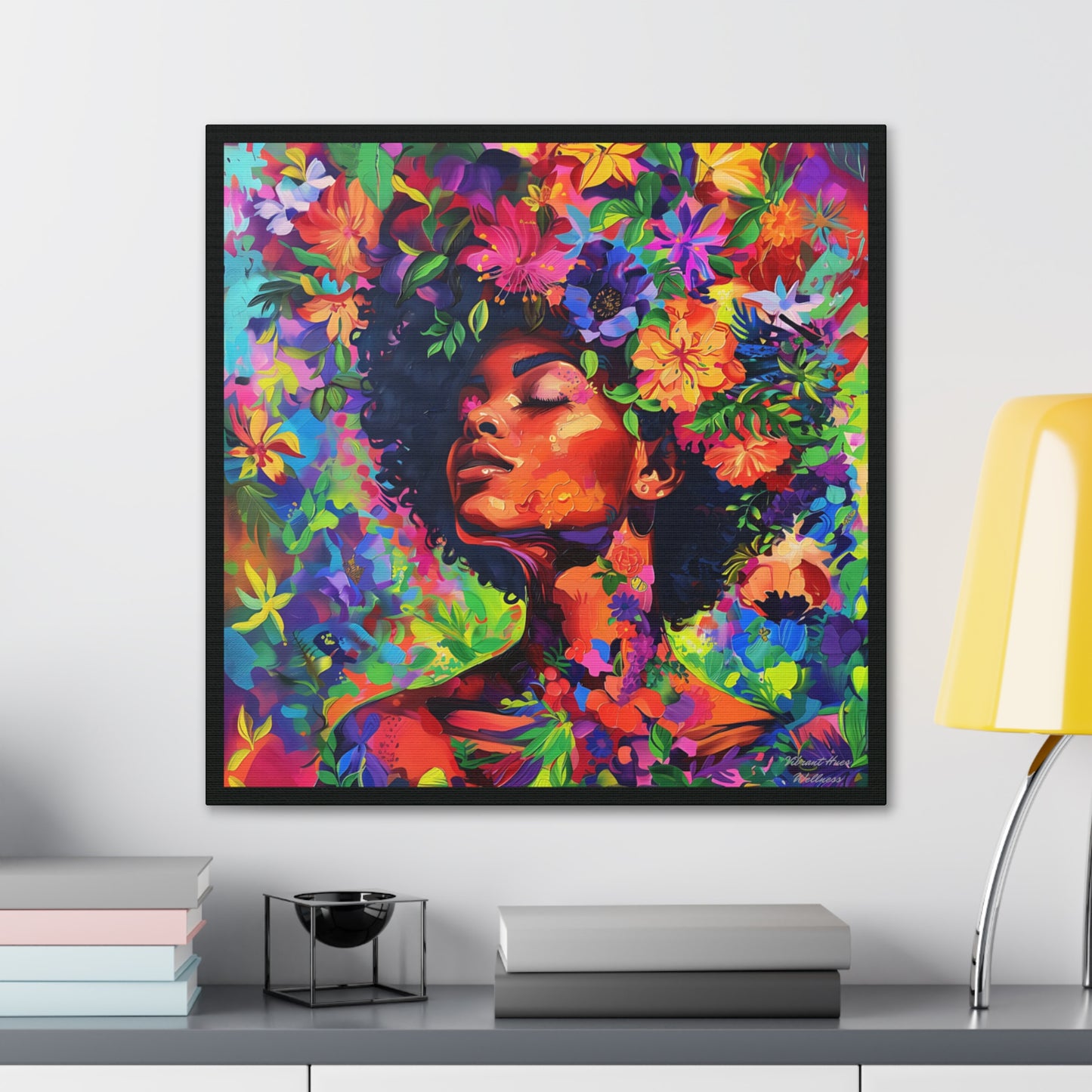 Canvas Wall Art - Colorful Gallery Wrap: Blossoming Serenity
