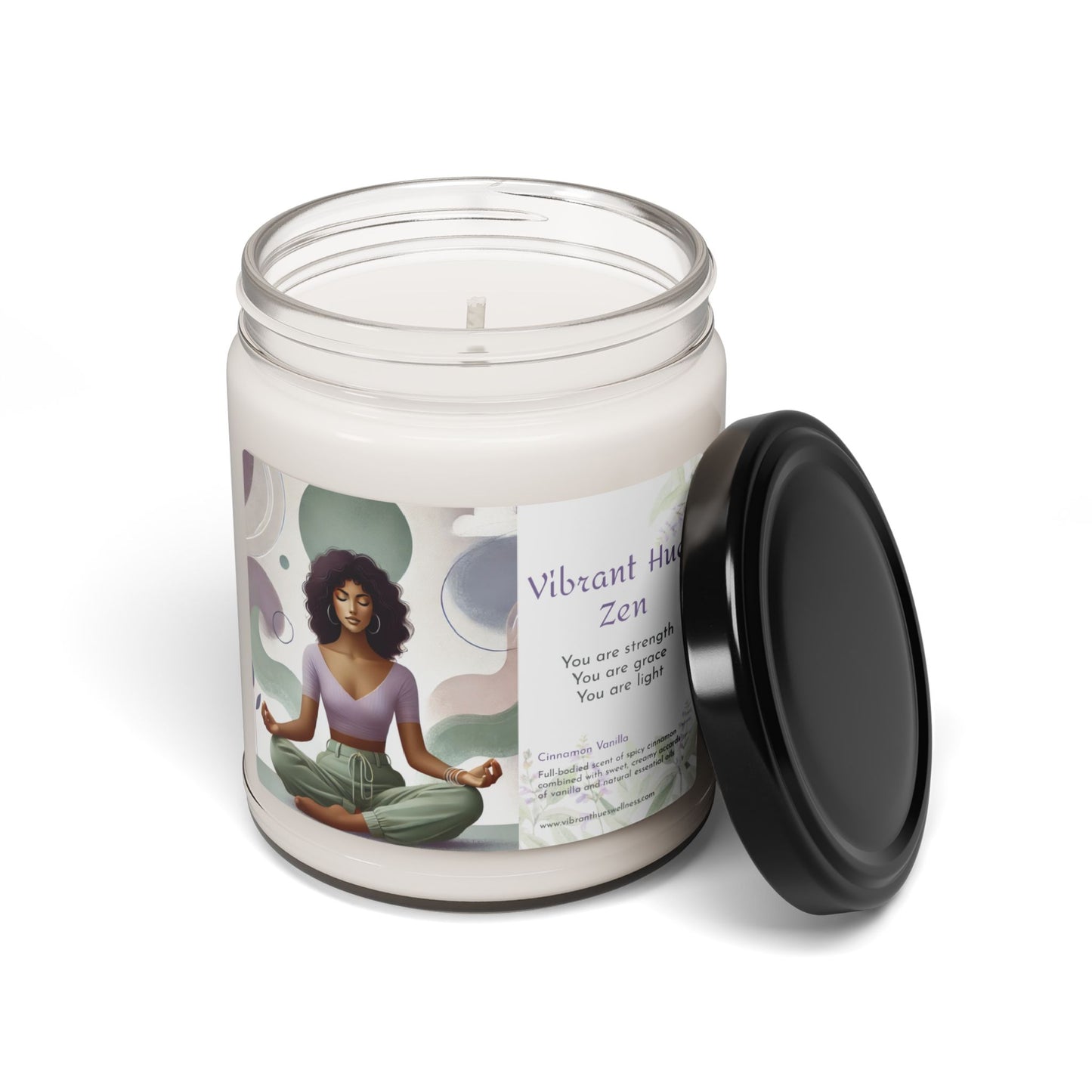 Cinnamon Vanilla 'Calm' Soy Candle, 9oz (ii)