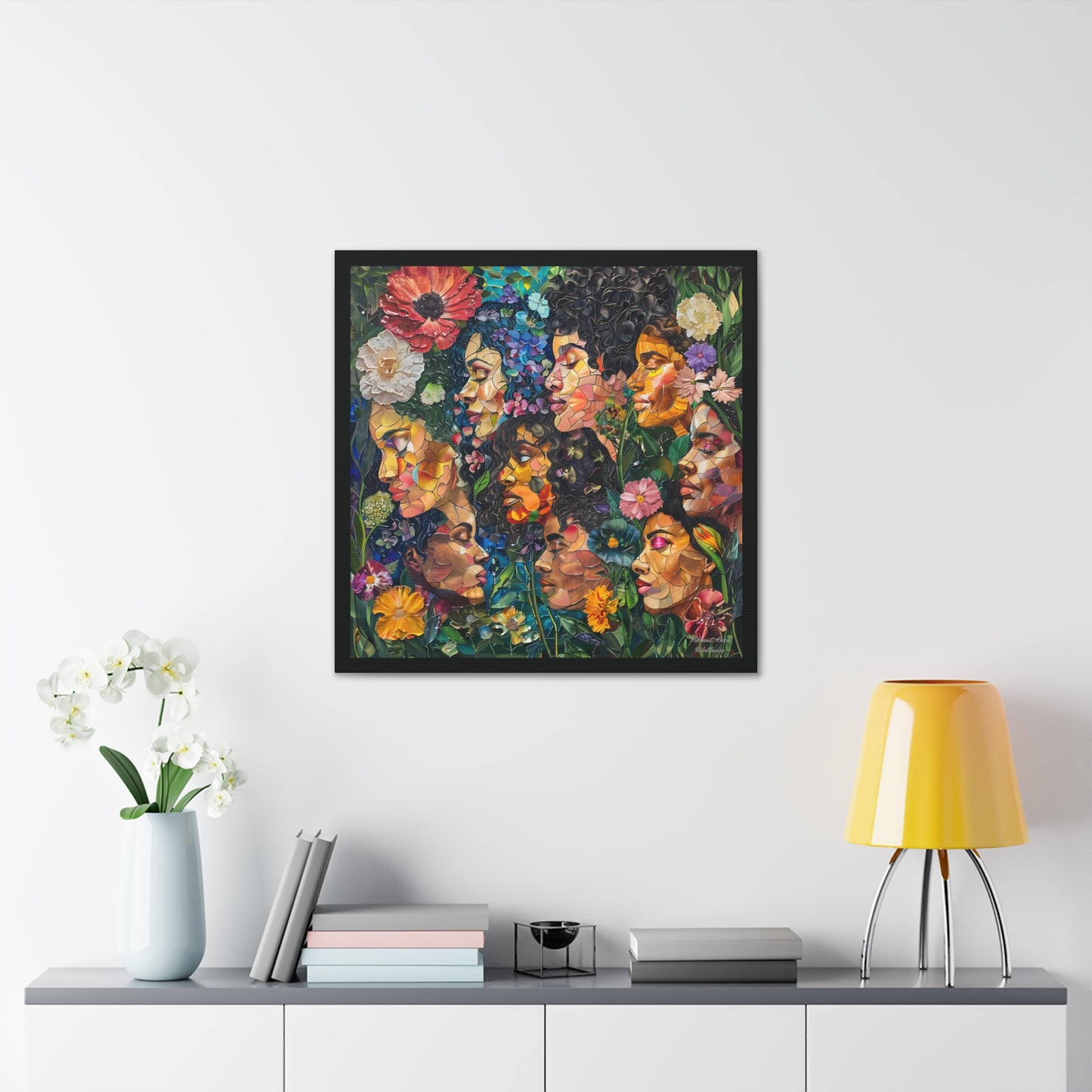 Canvas Wall Art - Colorful Gallery Wrap: Blossoming Beauties