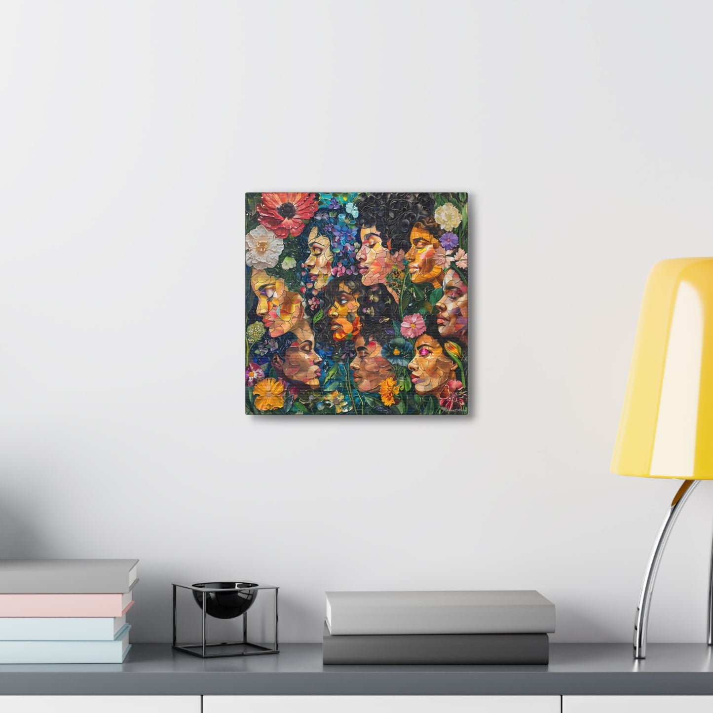 Canvas Wall Art - Colorful Gallery Wrap: Blossoming Beauties
