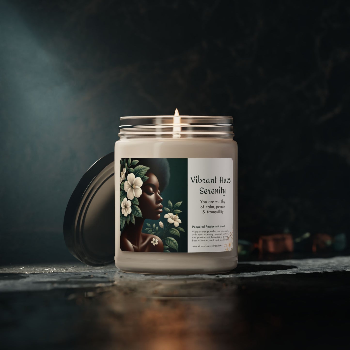 Peppered Passionfruit 'Tranquility' Soy Candle, 9oz
